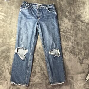 Abercrombie & Fitch The ‘90s Straight Ultra High Rise Denim Size 34
